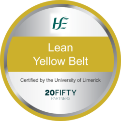 Lean Yellow Belt Lean Yellow Belt digital badge.
